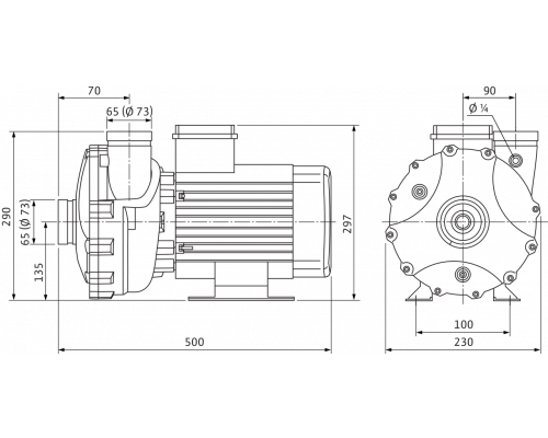 Блочный насос Wilo BAC 70-135-4,0/2-DM/R-2