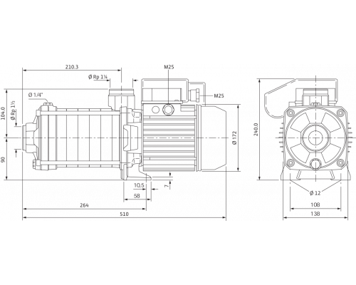 Центробежный насос Wilo MHIL 905-E-3-400-50-2/IE3