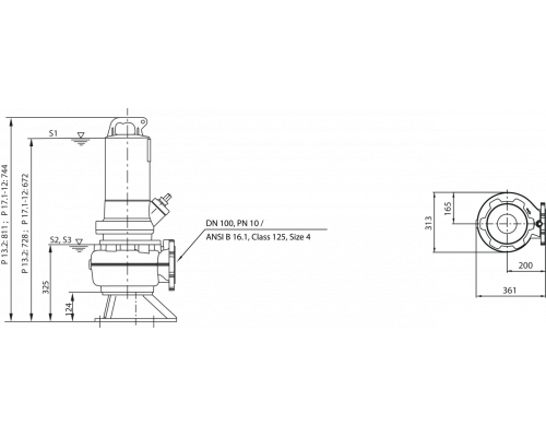 Фекальный насос Wilo Rexa PRO V10DA-426/EAD0X4-T0035-540-O