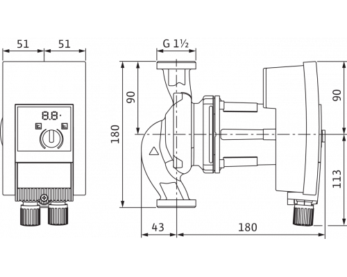 Циркуляционный насос Wilo Yonos MAXO-Z 25/0,5-7