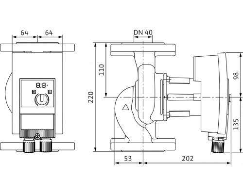 Циркуляционный насос Wilo Yonos MAXO-Z 40/0,5-8