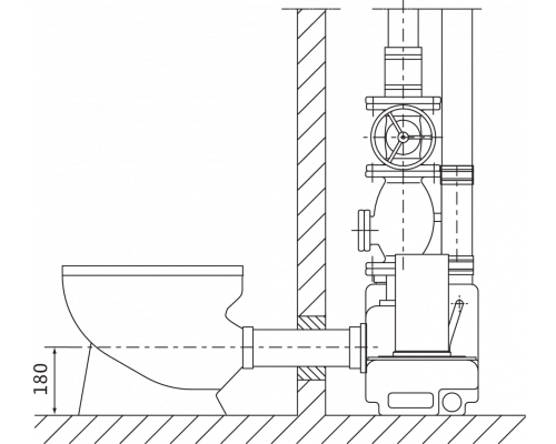 Напорная установка отвода сточной воды Wilo WILO DRAINLIFT S1/6T-RV