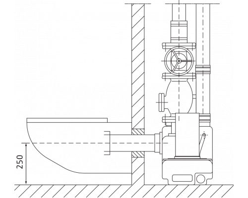Напорная установка отвода сточной воды Wilo WILO DRAINLIFT S1/6T-RV