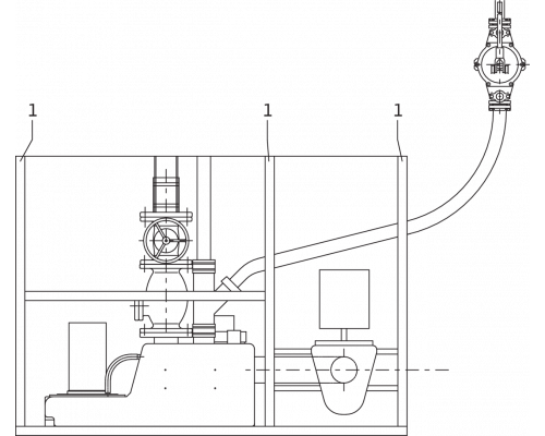 Напорная установка отвода сточной воды Wilo WILO DRAINLIFT S1/6M-RV