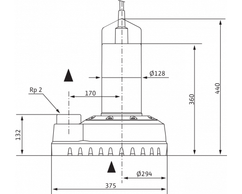 Погружной насос для сточных вод Wilo Drain TS 50 H 111/11 (3~400 В)