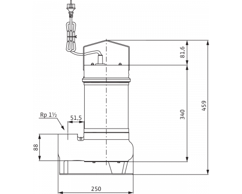Погружной насос для сточных вод Wilo Drain STS 40/10 (1~230 В)