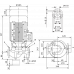 Циркуляционный насос с сухим ротором в исполнении Inline с фланцевым соединением Wilo VeroLine-IPL 50/160-0,55/4