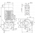 Циркуляционный насос с сухим ротором в исполнении Inline с фланцевым соединением Wilo VeroLine-IPL 65/120-0,37/4